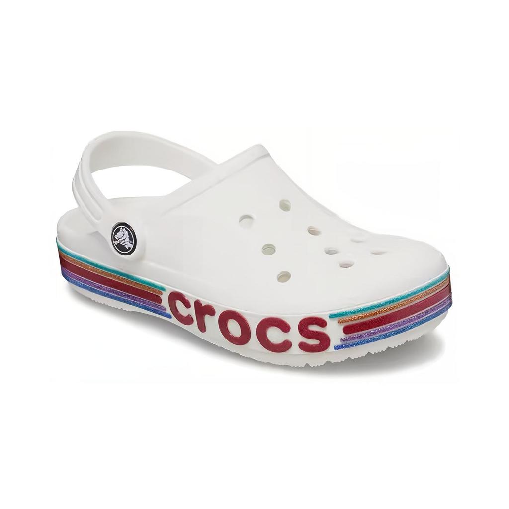 Crocs Casual Versatile Shock Absorbing Durable Childrens Sandals Kids Sandals White 209730-100
