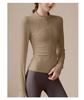 Women's Slim Fit Zip-Up Long Sleeve Yoga Top for Running & Fitness