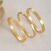 Diamond Bracelet Three-piece Light Luxury High-end Gold-plated Fashion Versatile Commuter Temperament Jewelry