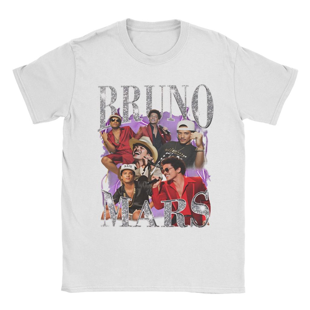 Bruno Mars Vintage Tričko Plážové Hippie Trička Pánské 100% Bavlna Kulatý Výstřih Velké Velikosti 5XL Oblečení Krátký Rukáv Vintage Topy