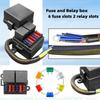 Waterproof 12V Relays Fuses Box Set with Pre Design Suitable for Car Trucks Boats & Marine Automotive Applications