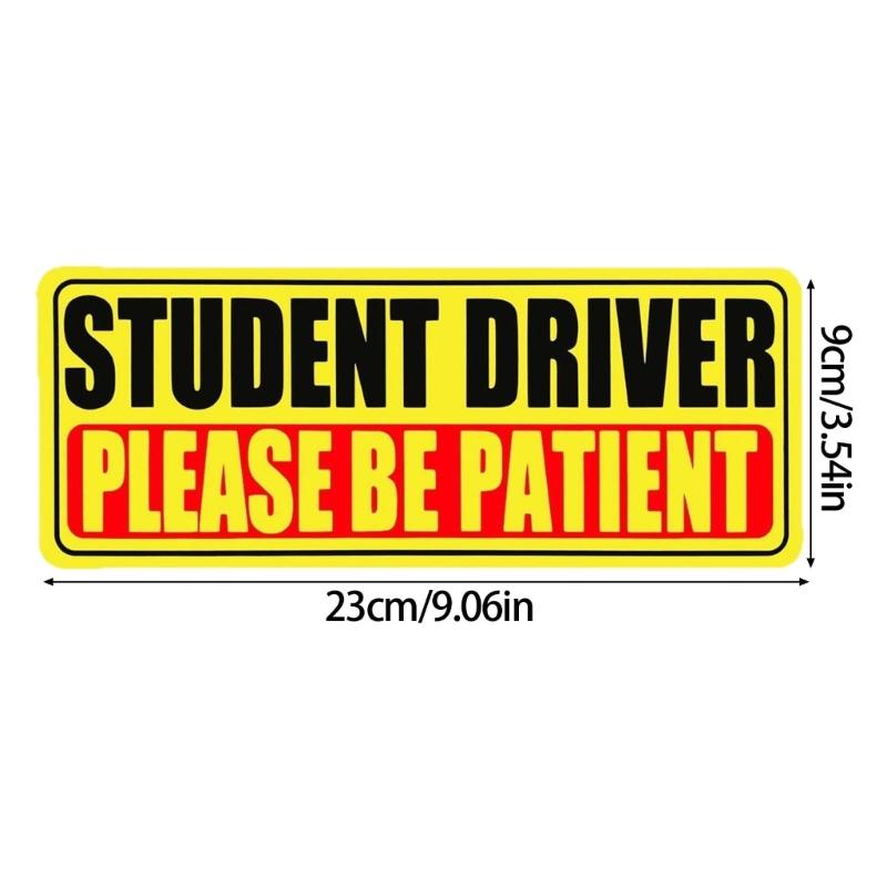 Reflecterende Bumper Magnetische Student Chauffeur Stickers Herbruikbaar Waterdicht Veiligheidstickers Geschikt Voor Nieuwe Chauffeurs Auto Vrachtwagens