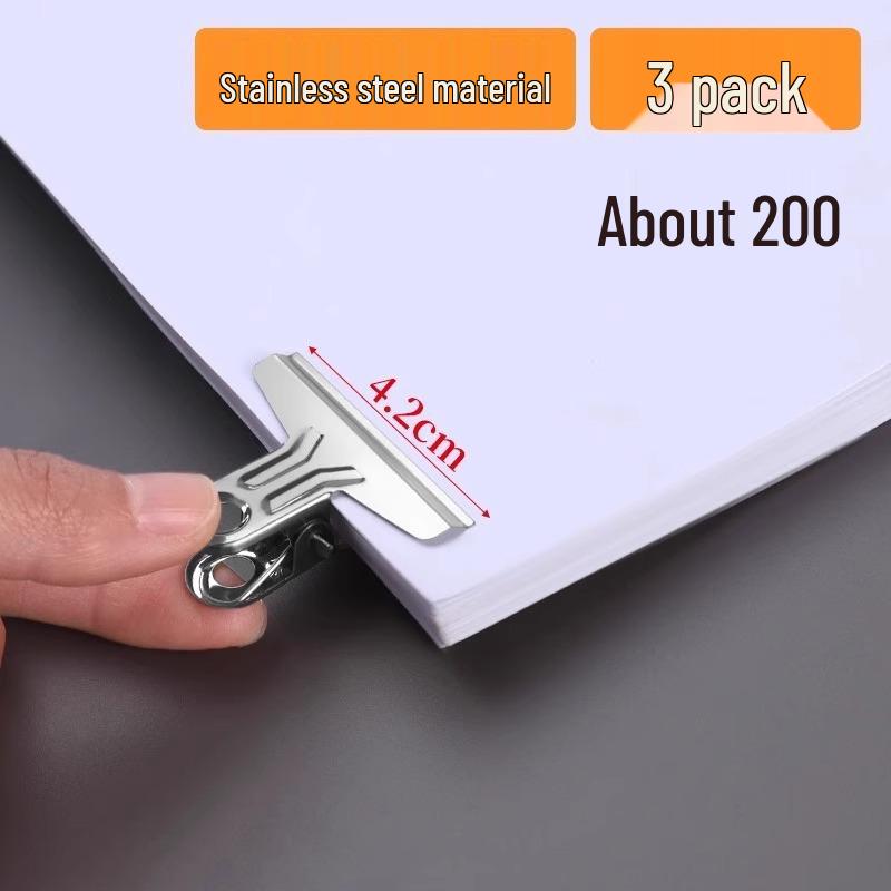 

Домашній багатофункціональний міцний нержавіючий затискач-метелик для креслярської дошки та файлів