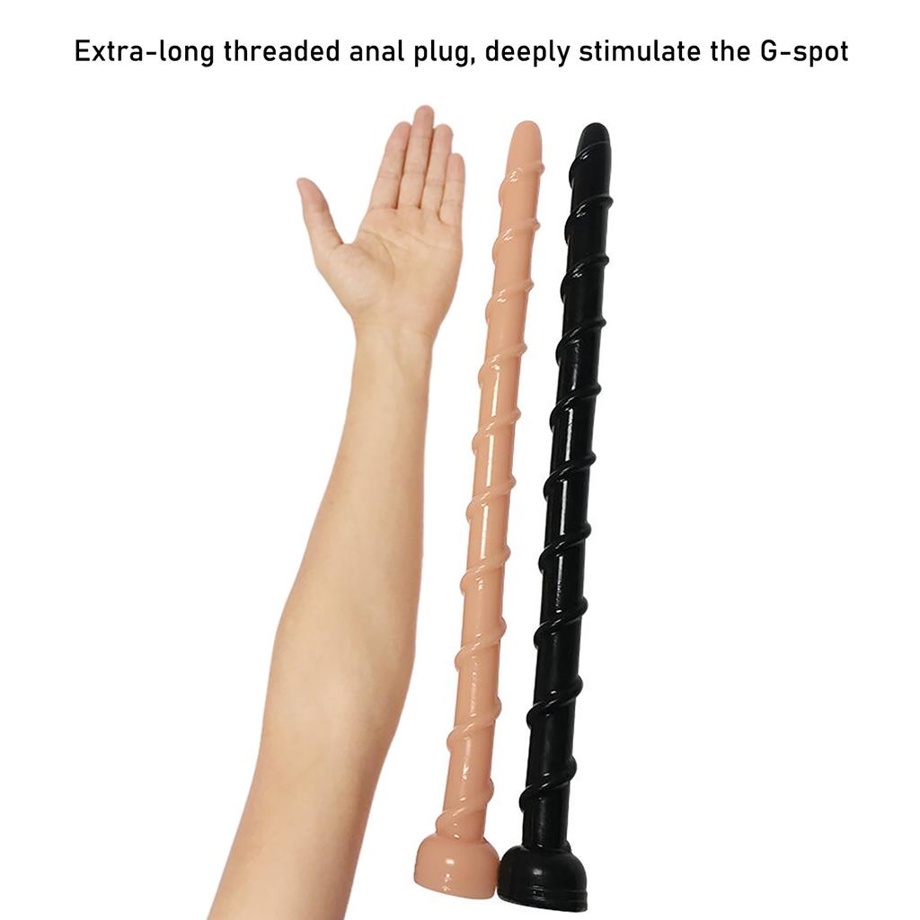 Overlength Anal Plug Dildo Thread Butt Plug Stimulate Vagina and Anus Massage Prostate Masturbator Soft Anal Sex Toys