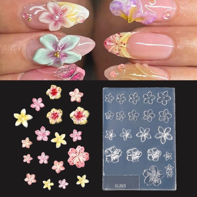 Reusable Sakuras Sturdy Silicone Mould Home Accessory Decoration for Customes Nails Creation Perfect for Gifts