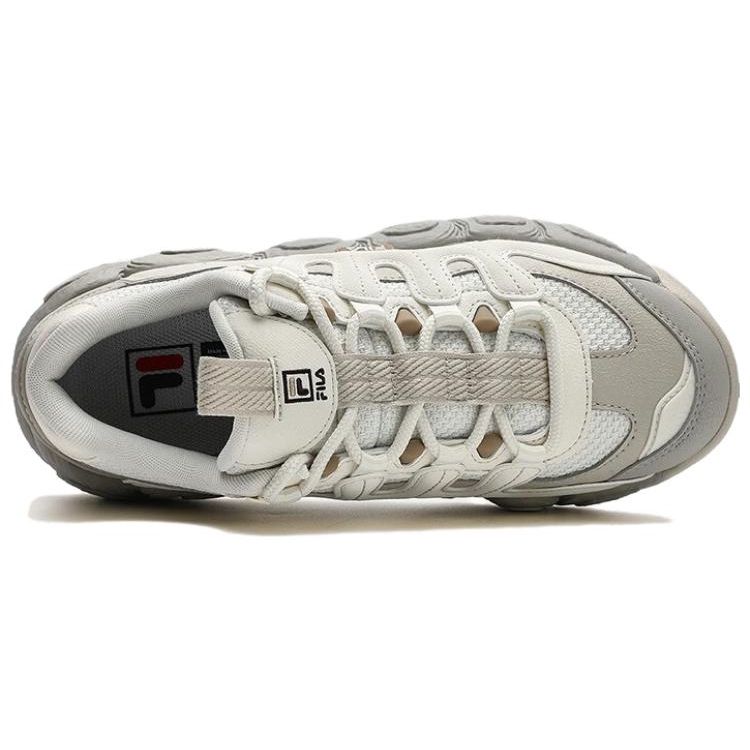 FILA Croissant Xmas Comfortable Versatile Slip Resistant Durable Low Top Casual Shoes Women sneakers White Gray F12W342103FTO