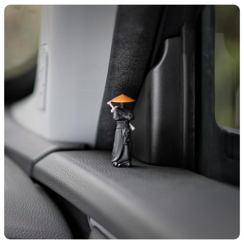 Mini Chinesische Schwertkämpfer Figur Exquisites Antikes Auto Statue Ornament Cartoon Schwertkämpfer Miniaturen Innendekor