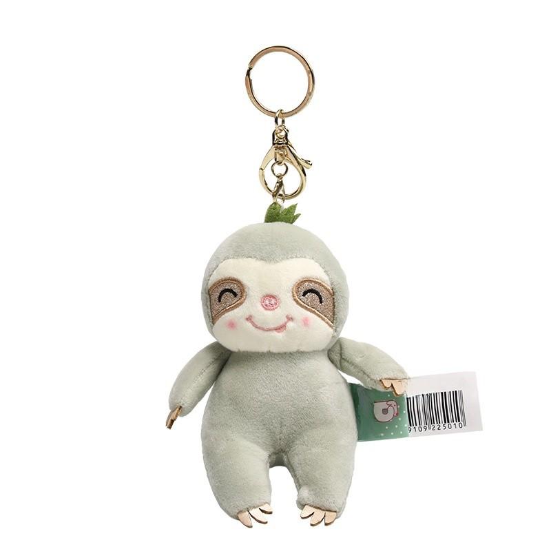 Plush Lazy Mouse Keychain With Polyester Fiber For Backpack And Bag Decor