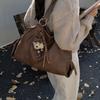 Casual retro large-capacity bag women's new commuter versatile shoulder bag going out to work portable tote bag