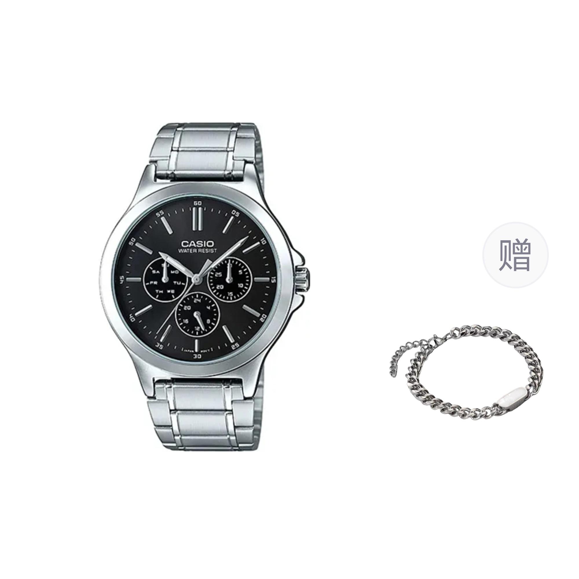 CASIO Men Black Watch MTP-V300D-1A- Black