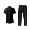 Li Ning Logo Print Simple Fashion Quick-Dry Comfortable Versatile Polo Shirt Short Sleeve Casual Sports Set Unisex sports set YPLV047-3+YKLU881-1
