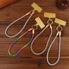 Hot Sale Luxury Full Phone Lanyard With Metal Clip Universal Short Chain Handheld Wrist Flash Accessory For Mobile Phones