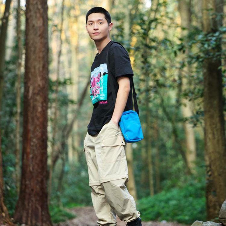 Timberland American Vintage Letter Print Crew Neck Outdoor Casual Comfortable Short Sleeve T-Shirt Unisex Tops Black A6RGN-001