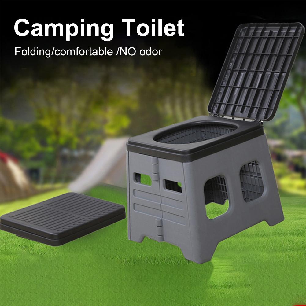 Portable Camping Toilet Seat Car Toilet Foldable Car Toilet Light Weight Folding Camp Toilet For Adults Kids Emergencies Use