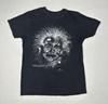 Maglietta Vintage Albert Einstein Grafica Stelle Universo Taglia Piccola Etichetta Tagliata Nera T-Shirt Unisex