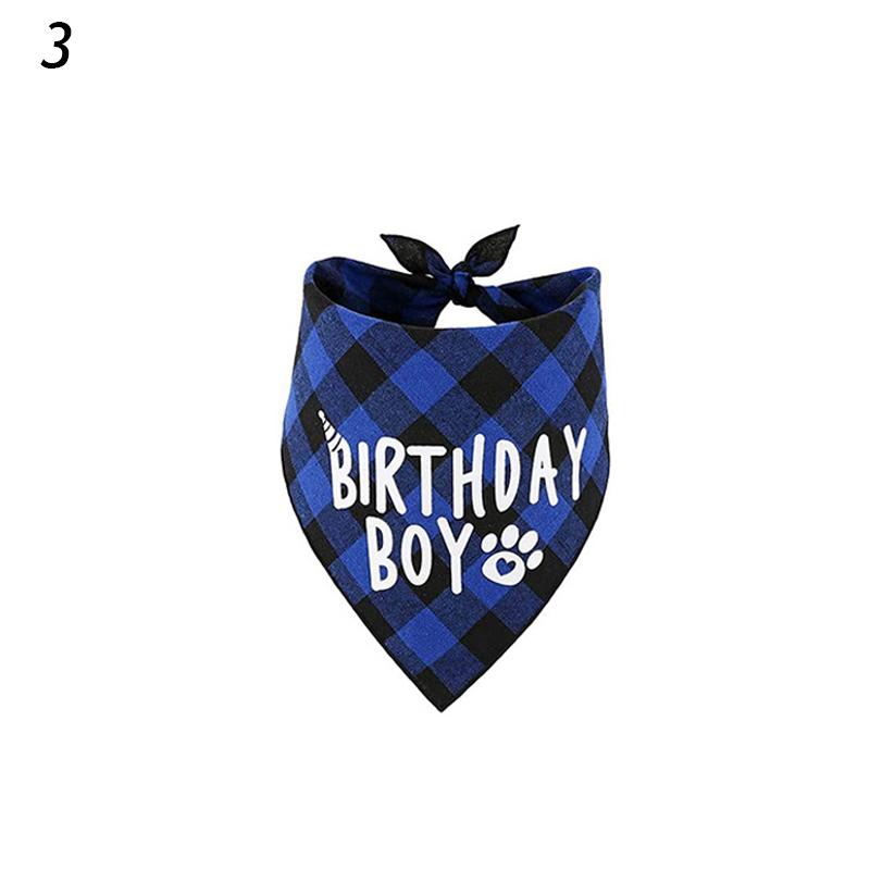 Dog Birthday Party Supplies Bandana Scarf Shiny Dog Crown Hat Pet Bow Collar Set of Include 0-8 Figures Pet Adorable Clothing Accessori