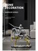 Nordic Retro Guard Knight Figurine: Resin Handicraft for Home or Office Decor