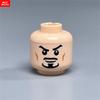 10pcs MOC Bricks Printed Head Beard Men Woman Face Cool Expression Building Blocks Model Kids Toys Gifts