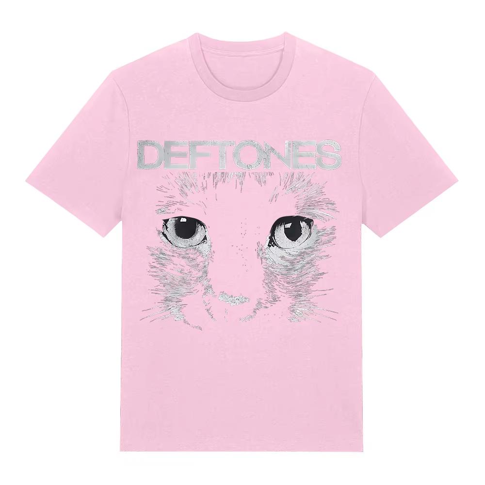 Summer Fashion Trendy Tee Unisex Vintage Top Sphynx T-shirt Deftones Band Tshirt Cottoon Casual Tshirts Hip Hop Streetwear Oversized Tshirt