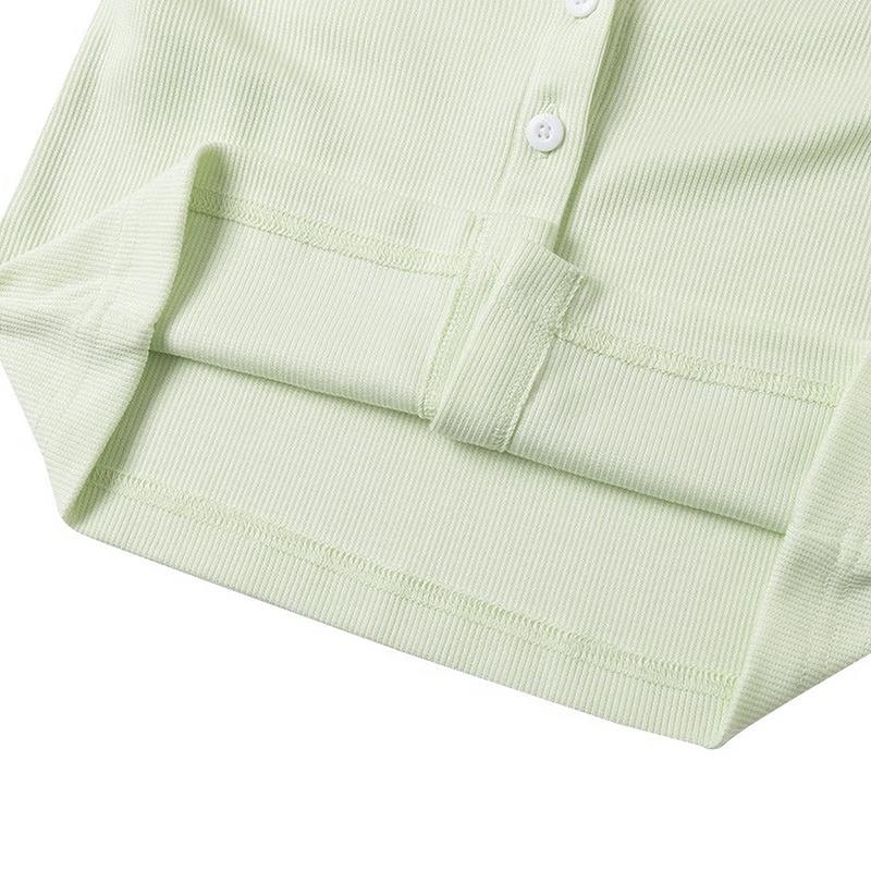 PUMA Breathable Comfortable Slim Fit Long Sleeve Knit Top Women tops Green 628475-80