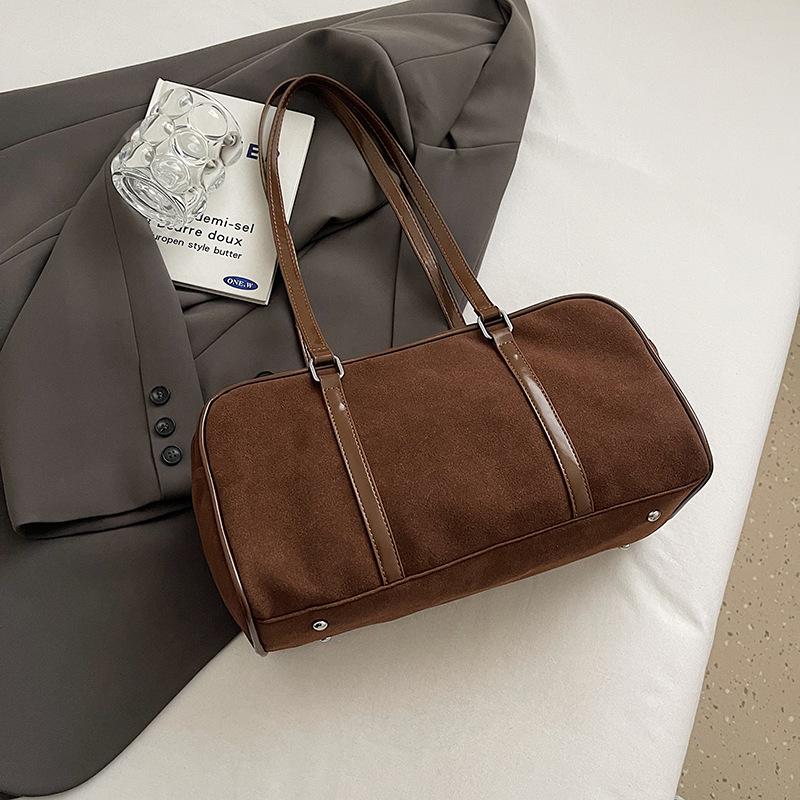 Fashion and Leisure Large-capacity Tote Bag Women's 2025 Winter New Simple Shoulder Bag Texture Foreign Underarm Bag