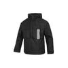 Sportlich Lässige Gestreifte Kapuzenjacke Herren Oberteile Schwarz HM3819