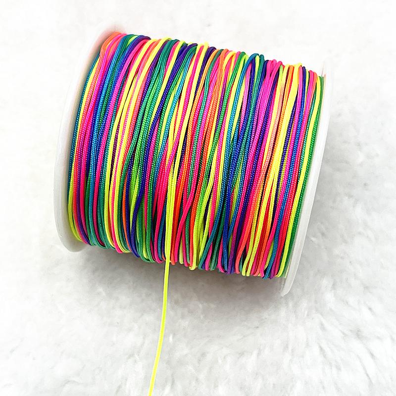 5yards 1.5mm Nylon Cord Thread Chinese Knot Macrame Cord Bracelet Braided String DIY Tassels Beading Shamballa Thread