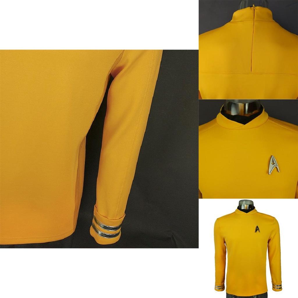 Star Trek Beyond Shirt Spock Cosplay Costume Top With Colorful Badge Design