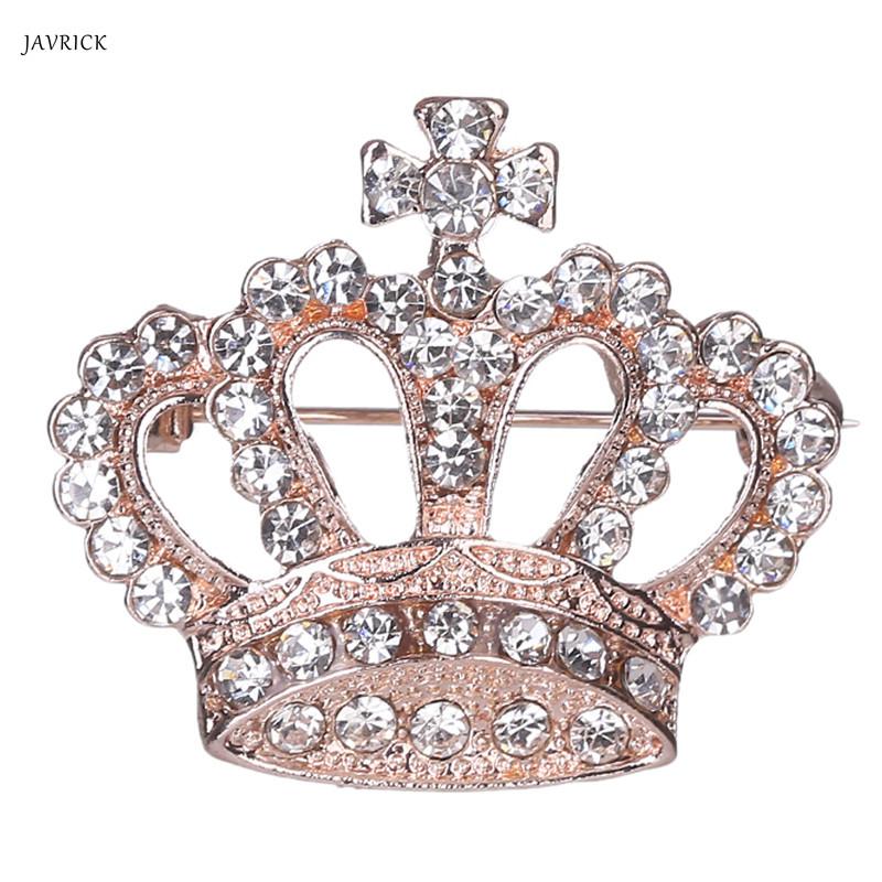 

Модная брошь в стиле горного хрусталя, булавка в форме короны, нагрудная булавка в винтажном стиле, свадебный подарок