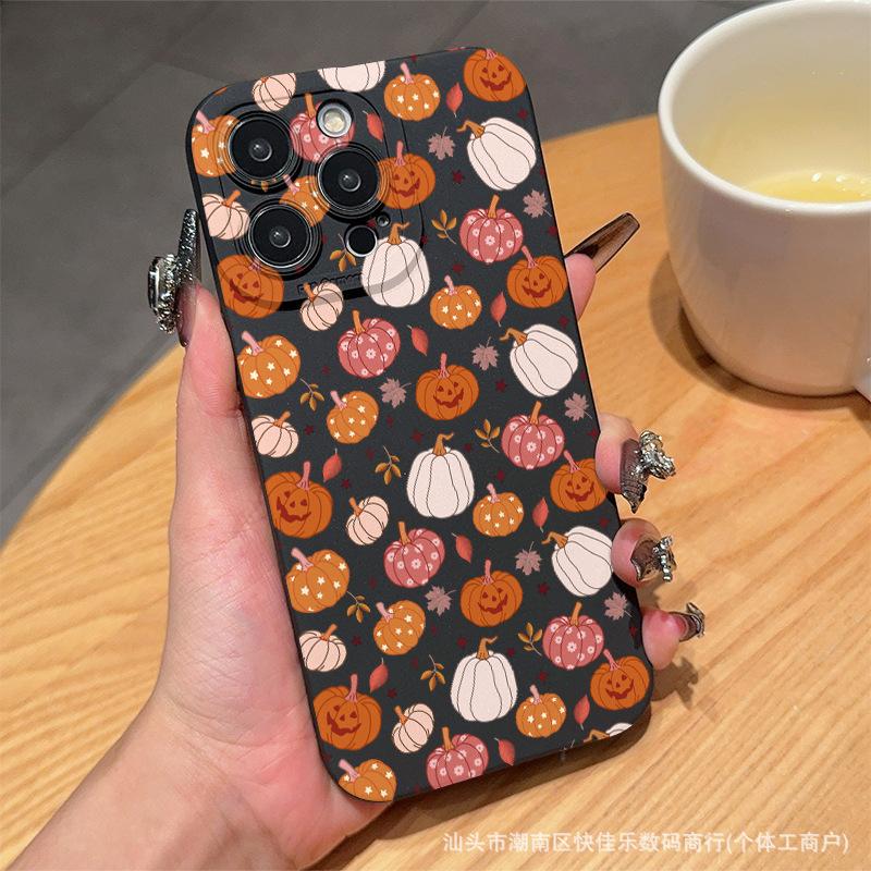 Halloween element Apple 15promax mobile phone case iphone14 is suitable for 12/13mini new 16Pro soft
