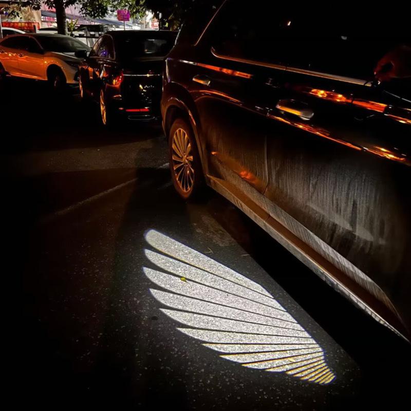 Angel Wing Rearview Mirror Decor Lights for Benz GLC W213 W205 W253 W222 C E S-Class AMG LED Projector Lamp Welcome Light