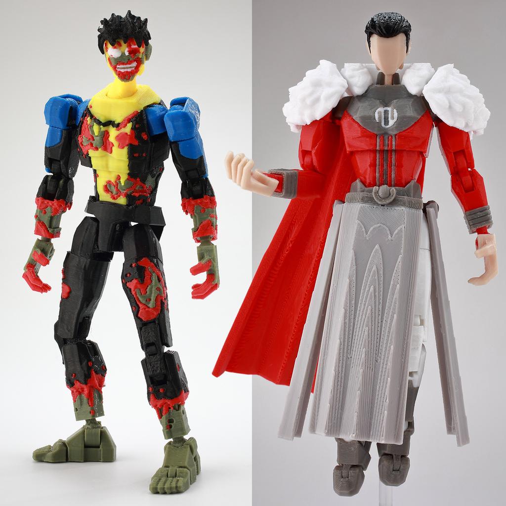 9L3D Printed NEWInvincibles Tech Jacker Titan13 Lucky13 Action Figure Dummy13 Motorcycle Multi-Jointed Collectible Model Toy T13