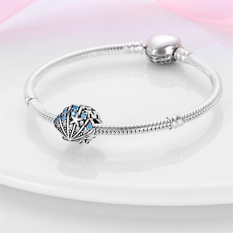 Marine Life Theme DIY Bracelet Accessories Starfish Turtle Jellyfish Charm Beads Stringing Materials