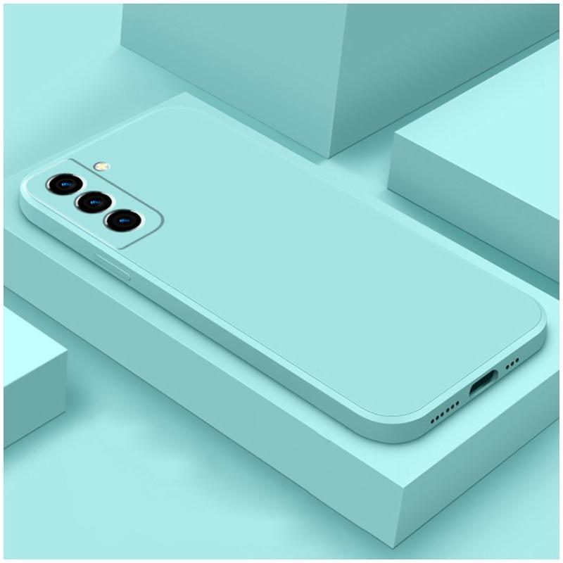Suitable for Samsung Galaxy S25ultra Mobile Phone Case S24Plus Liquid Silicone S22 Straight Edge S23 Protective Case