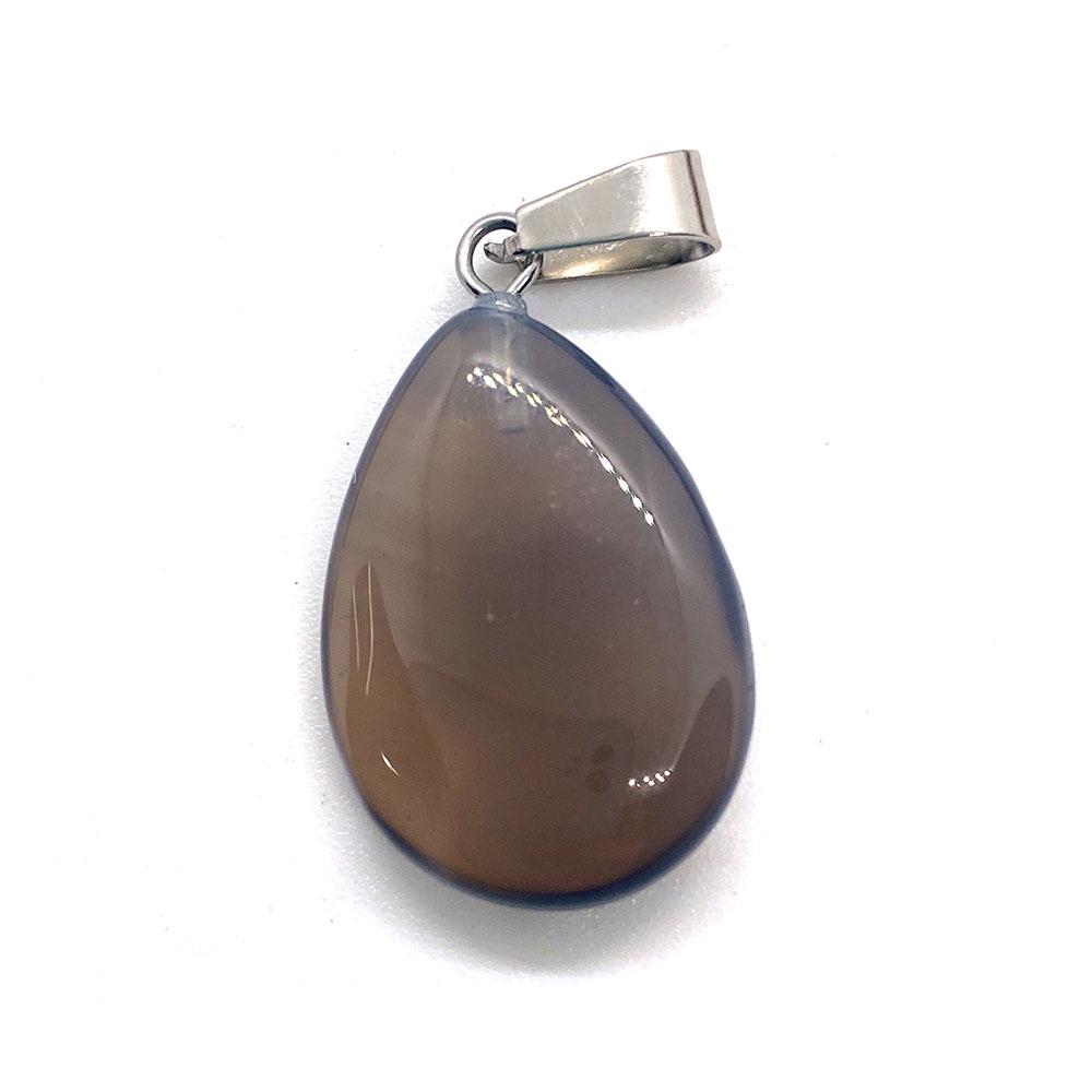 Opal Teardrop Pendant, 17x27mm Stone, Single Hole Melon Seed Buckle, DIY Necklace Jewelry Accessory