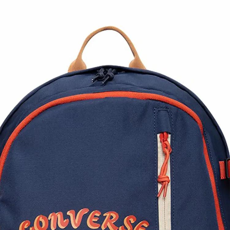 New Converse Polyester Backpack Large Size Unisex Blue/Orange 10026178-A02
