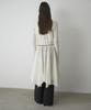Mosyupamosyu See-Through Flare Layered Dress [Ivory]