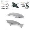 Pvc Ocean Life Dolphin Devil Fish Beluga Shark Realistic Model Collectible Display Figurine