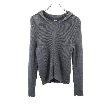 Made In Japan Silk Blend Long Sleeve Knit 6F Gray Sweater Women Used