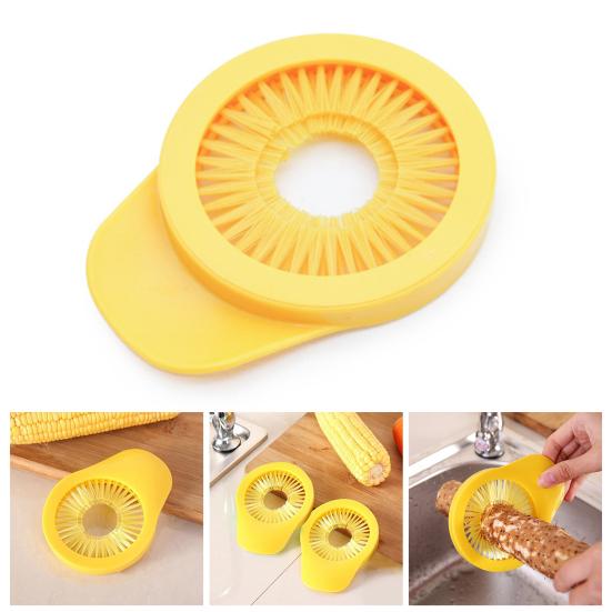 Efficient Fruit Brush Multipurpose Plastic Corn Yam Radish Wash Brush for Home