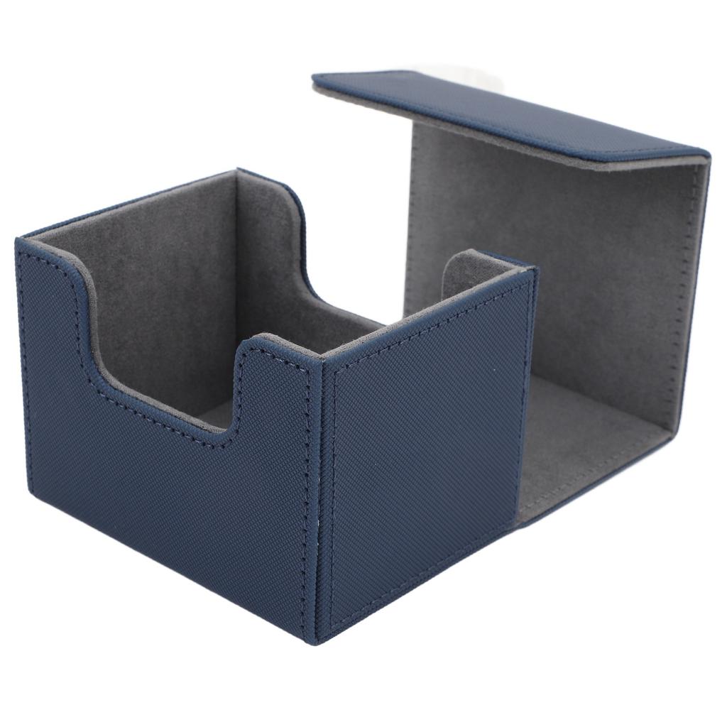 Kartendeckbox mit magnetischem Klappdeckel, große Kapazität, PU-Leder, Kartenaufbewahrungsetui für Spielkarten, Tarot