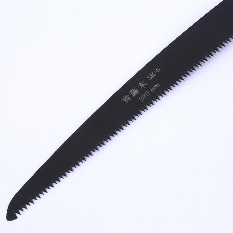 Handheld Pruning Saw: Compact Garden Tool for Cutting Tree Branches with Black Blade