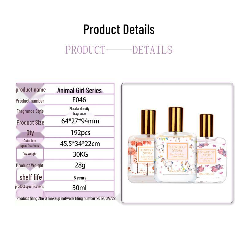 Flower Story Girl: Fresh & Long-lasting Floral Fruity Perfume for Women