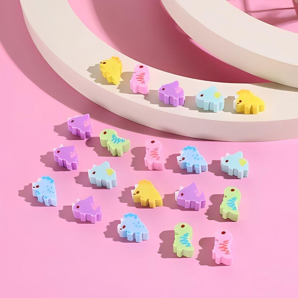 80/300pcs 0.39-0.59inch Cute Cartoon Erasers Team Carnival Present Colorful Gift Fillers School Student Prizes YMY