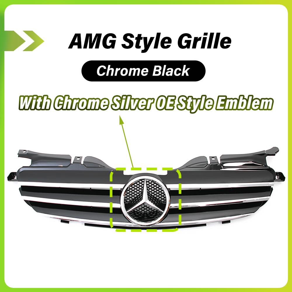 For Benz CL18DChrome Black AMG Style
