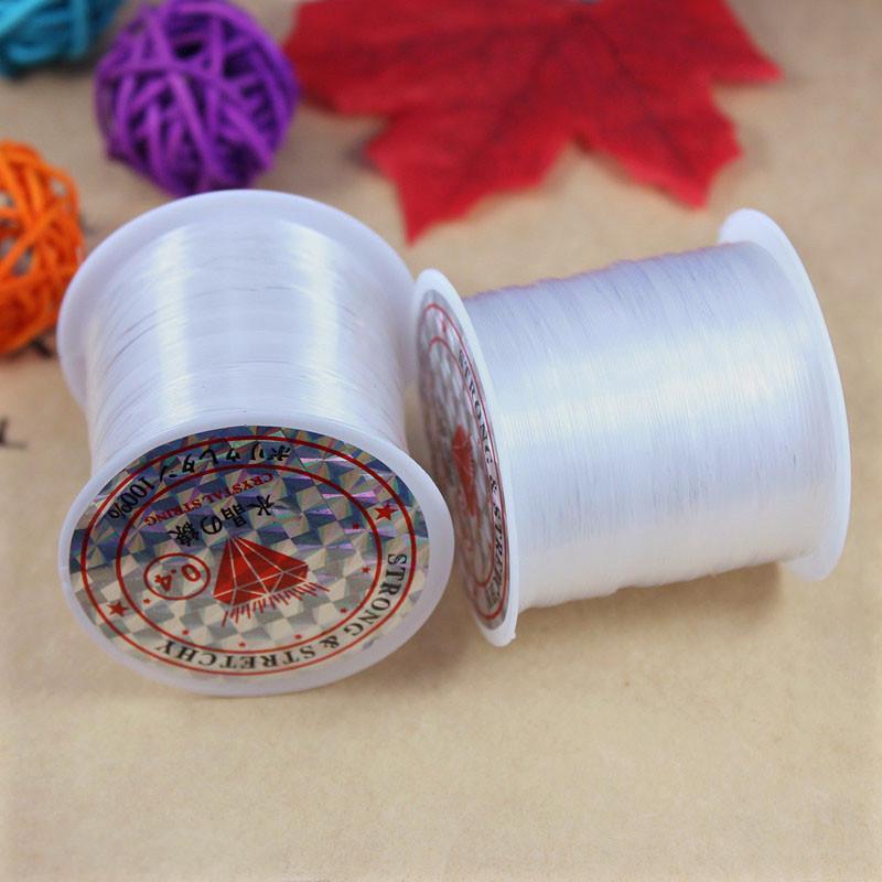 DIY Beading Materials: Transparent Nylon Crystal Thread, Non-Elastic Fishing Line for Handcrafts