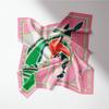 53cm Fashion Horse Square Scarf Women  Design Luxury Silk Scarf Bandana Headband Brand Hijab Neckerchief For Ladies