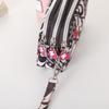 Three-Layer Zipper Clutch Wristlet - Women's Cute Washable Cloth Handbag & Phone Purse