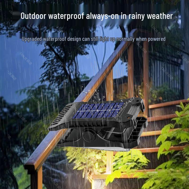 Solar LED Außenwandleuchte, Wasserdicht & Superhell, mit Bewegungssensor für Hofzaun.