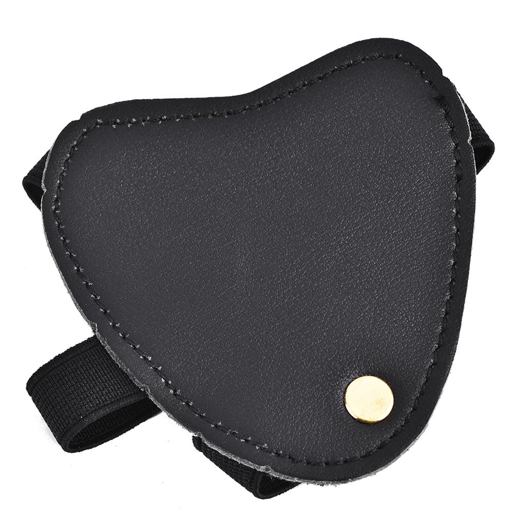 Bogen    y Linke Hand Schutz PU  ive Handschuhe Schießen  or(Schwarz)